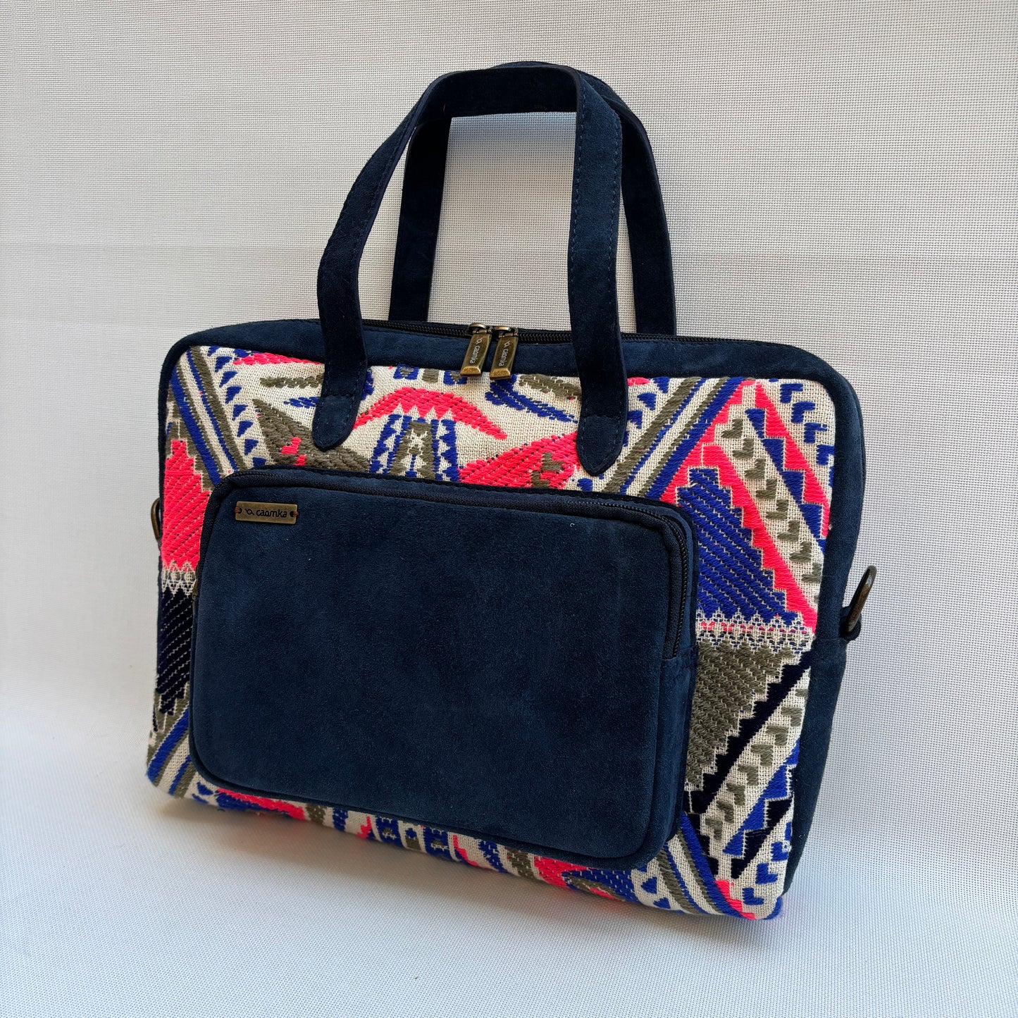 Bolso Carla "Tribal Blue Luxe" · Pieza Única Núm. 18959 (primeras piezas) en evolución.