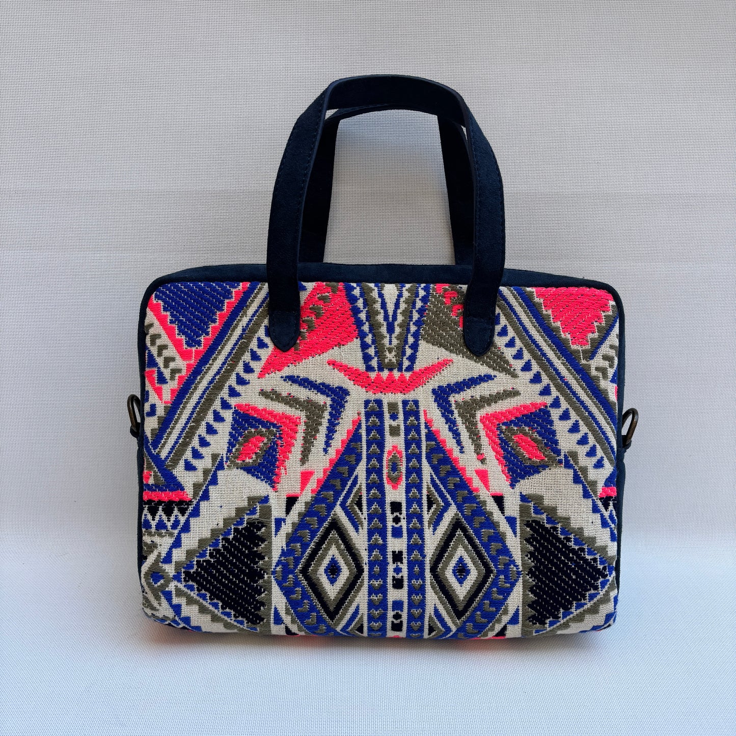 Bolso Carla "Tribal Blue Luxe" · Pieza Única Núm. 18959 (primeras piezas) en evolución.