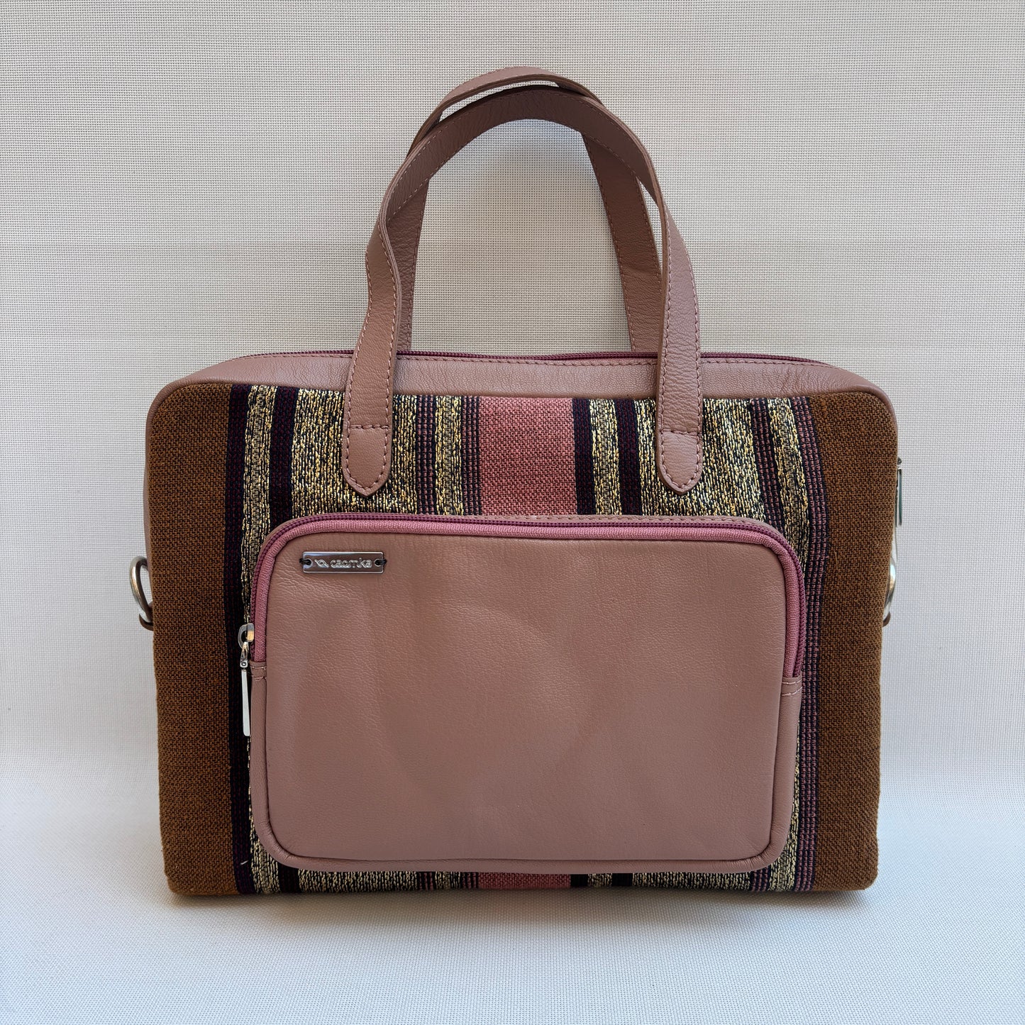 Bolso Carla "Golden Rose Stripes" · Pieza Única Núm. 18960 (primeras piezas) en evolución.