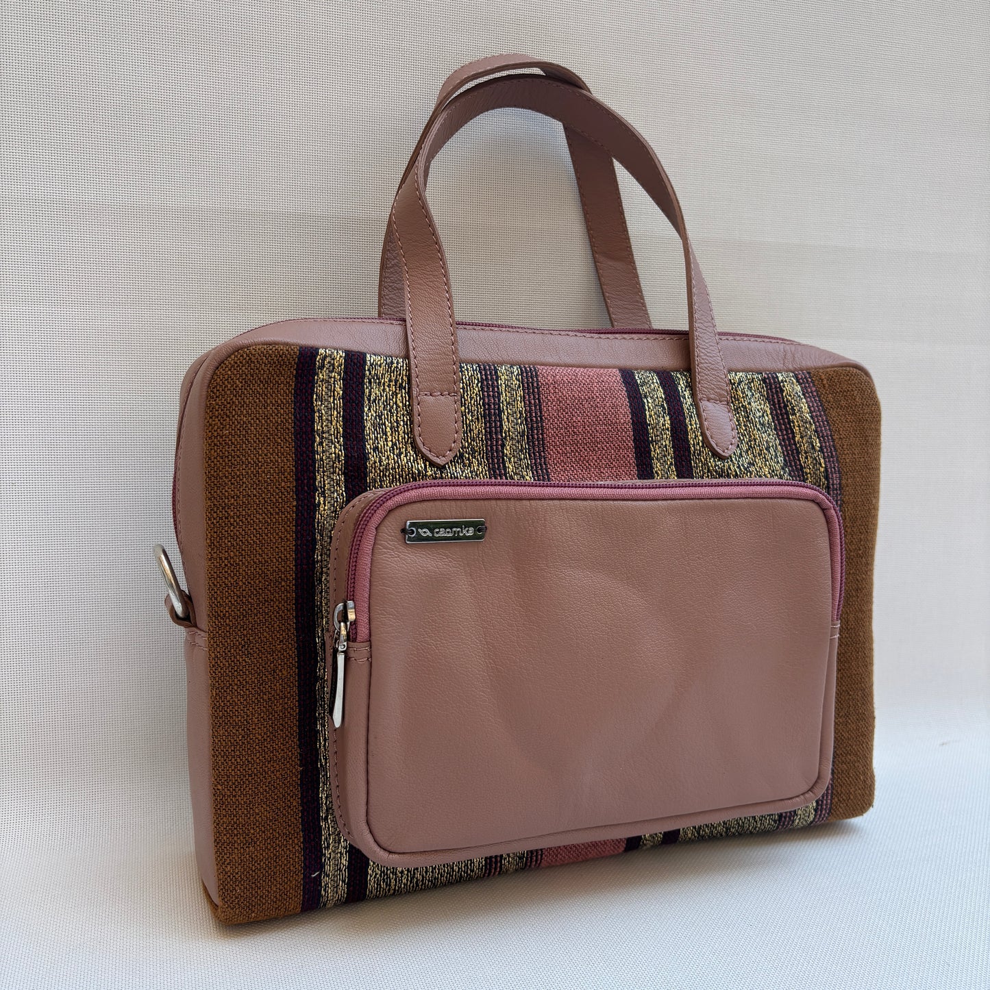Bolso Carla "Golden Rose Stripes" · Pieza Única Núm. 18960 (primeras piezas) en evolución.