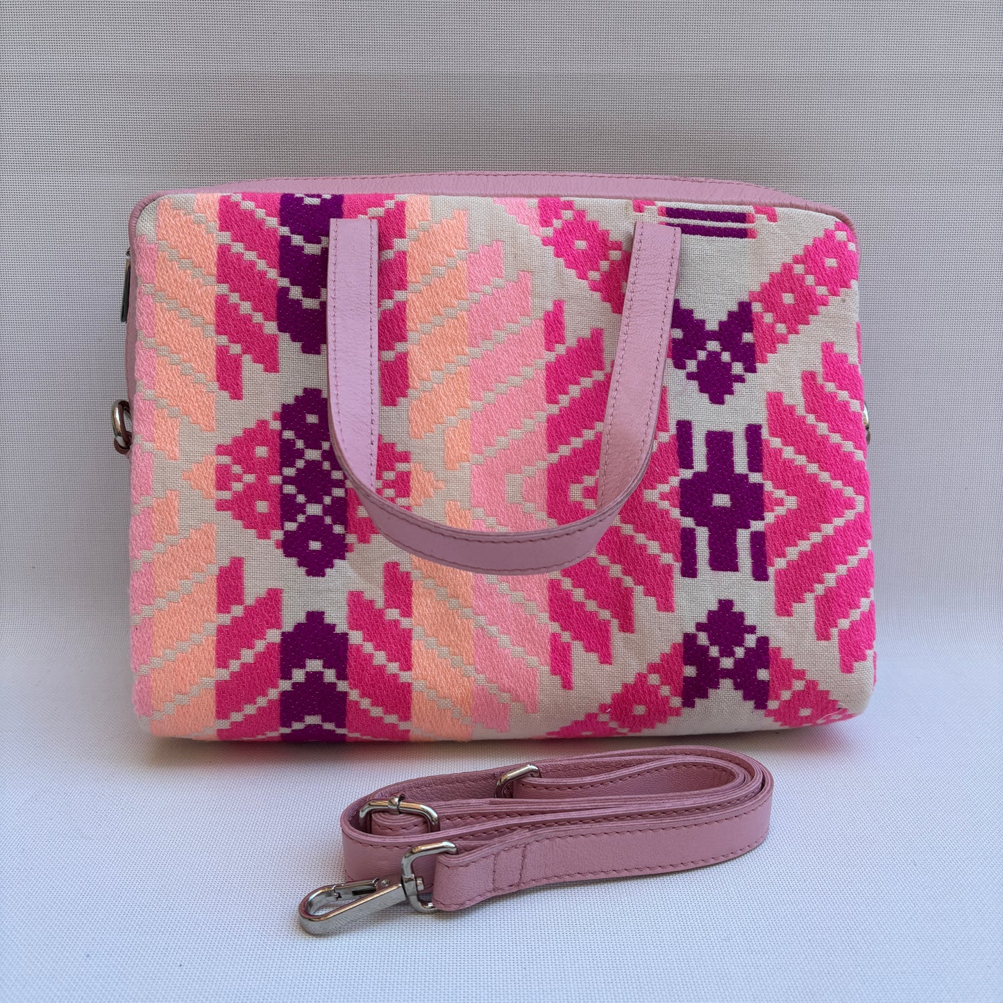 Bolso Carla "Rose India Luxe" · Pieza Única Núm. 18957 (primeras piezas) en evolución.