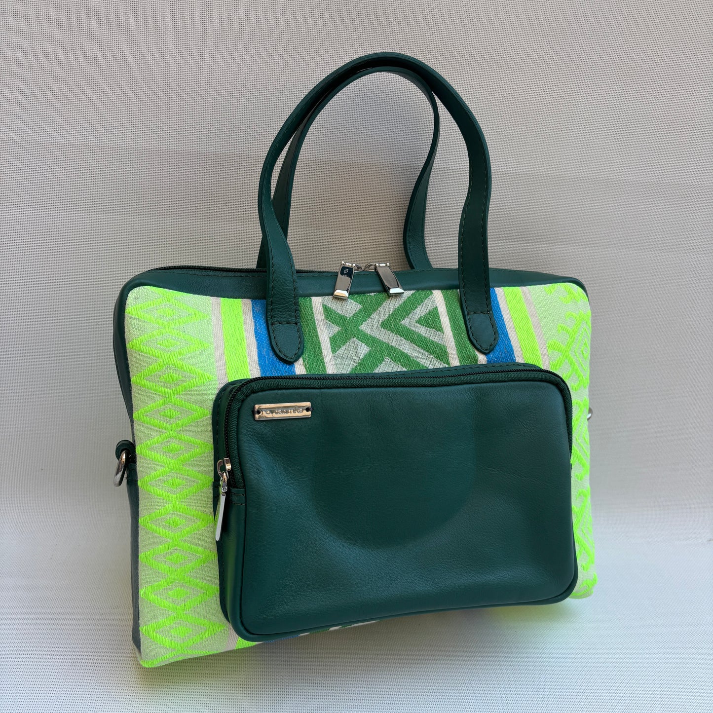 Bolso Carla "Green Light Luxe" · Pieza Única Núm. 18961 (primeras piezas) en evolución.