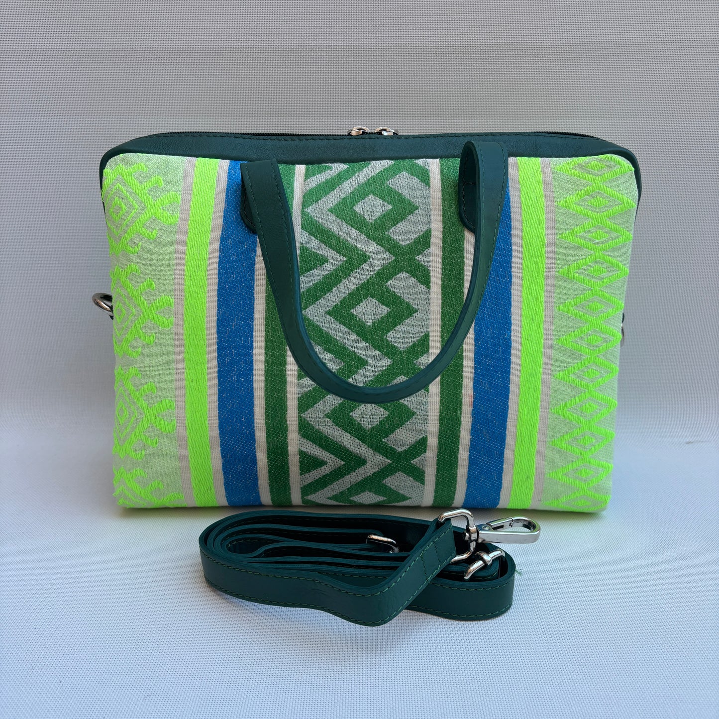Bolso Carla "Green Light Luxe" · Pieza Única Núm. 18961 (primeras piezas) en evolución.