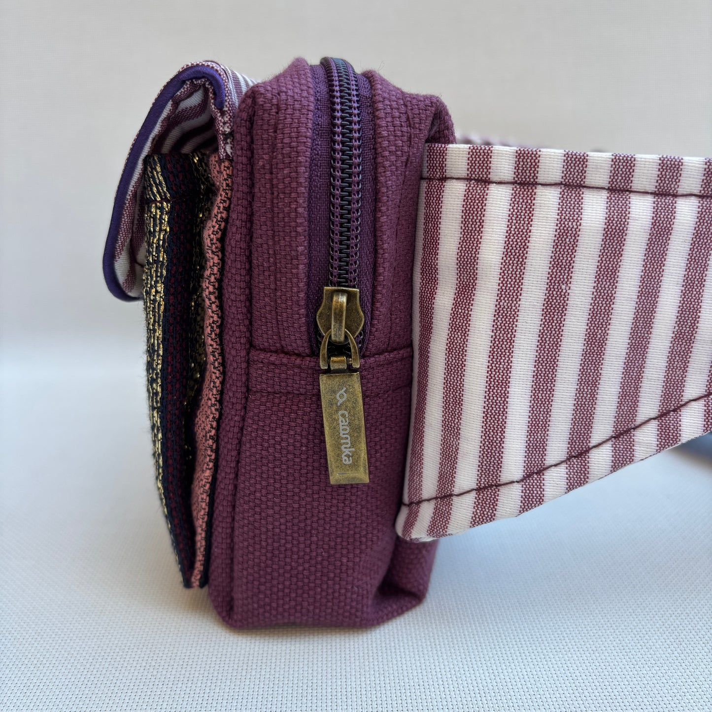 Riñonera Urban "Golden Mauve Lines II" · Pieza Única Núm. 18995