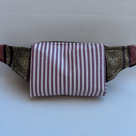 Riñonera Urban "Golden Mauve Lines" · Pieza Única Núm. 18992