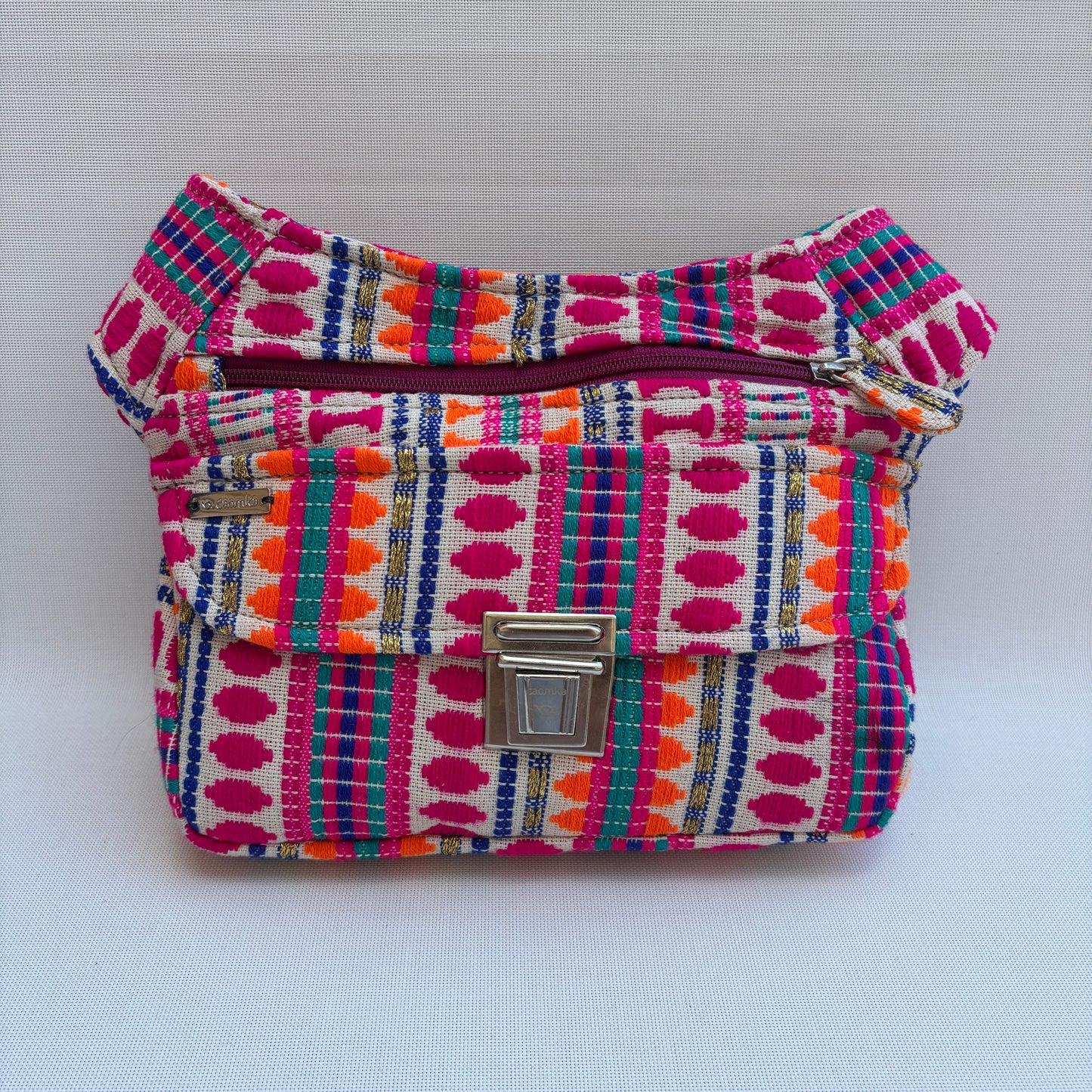 Riñonera "Neon Tribal Energy" + Bolsillo trasero · Pieza Única Núm. 18996