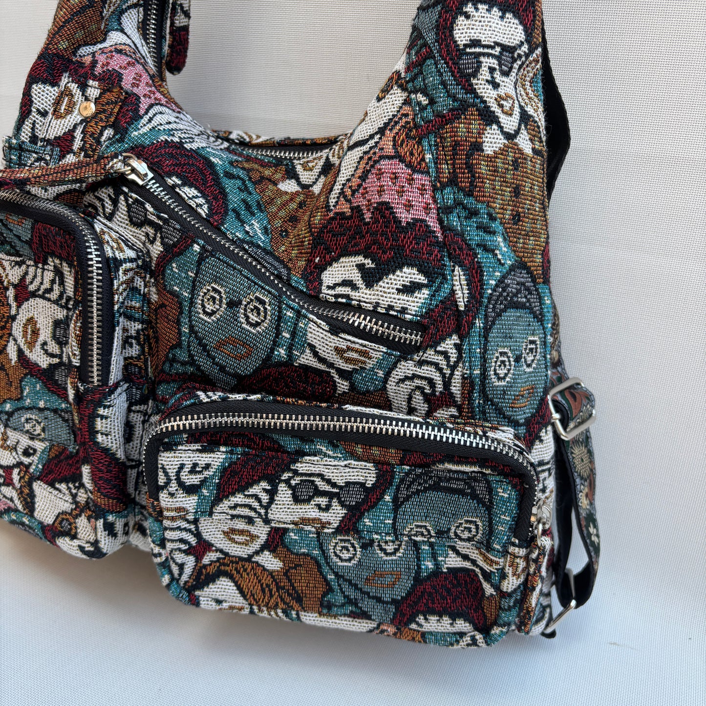 Mochila Caomka modelo Pocket "Urban Faces" · Pieza Única núm. 18987