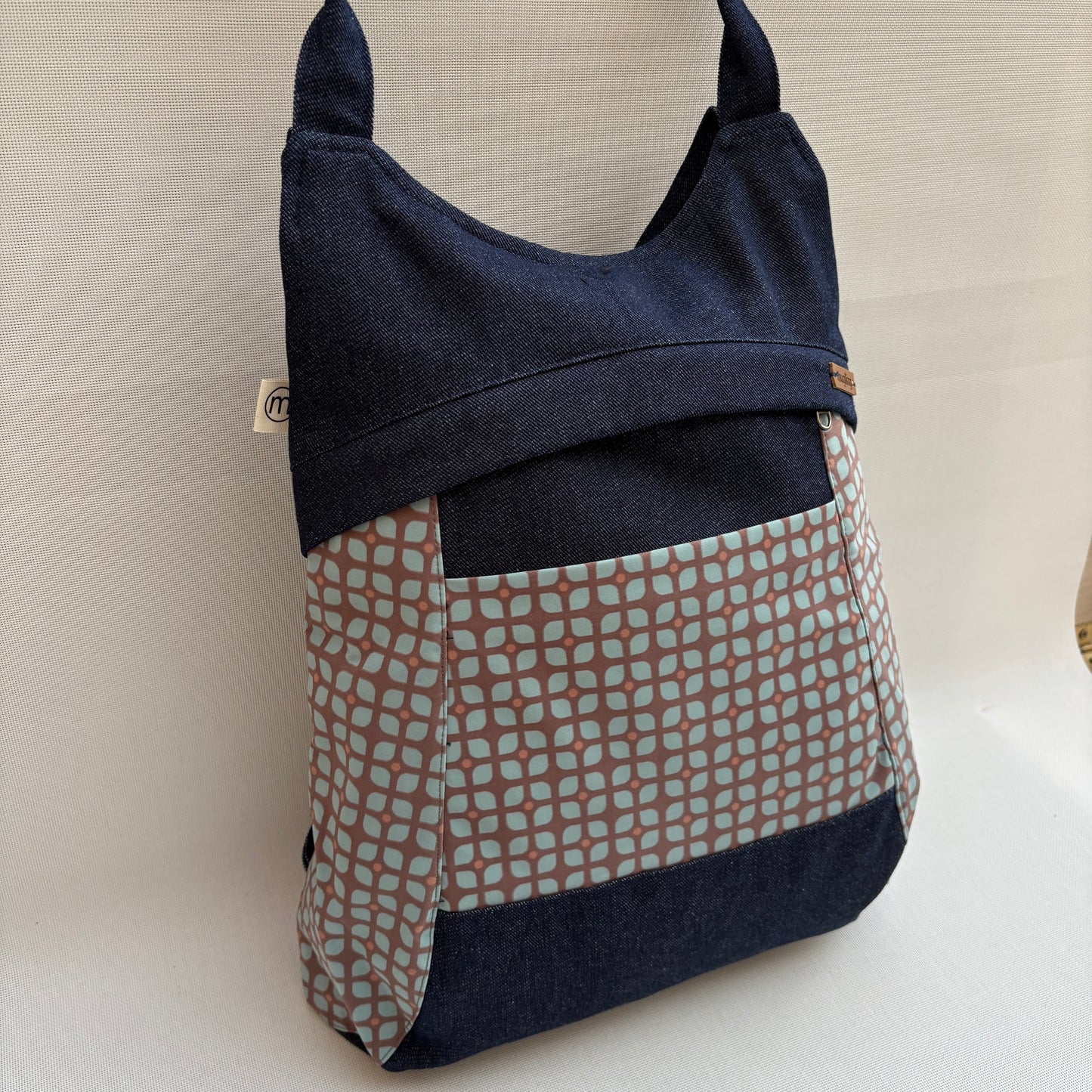 Mochila "Bhaktapur" Geometrica - Vaquera · Pieza Exclusiva 18226