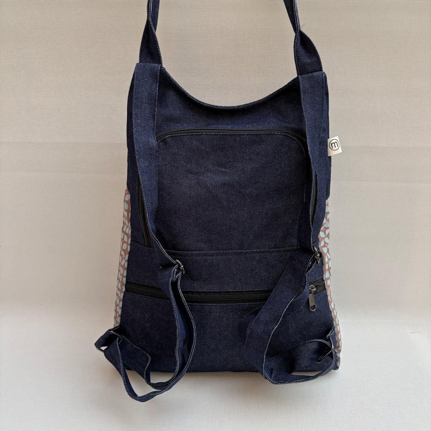 Mochila "Bhaktapur" Geometrica - Vaquera · Pieza Exclusiva 18226