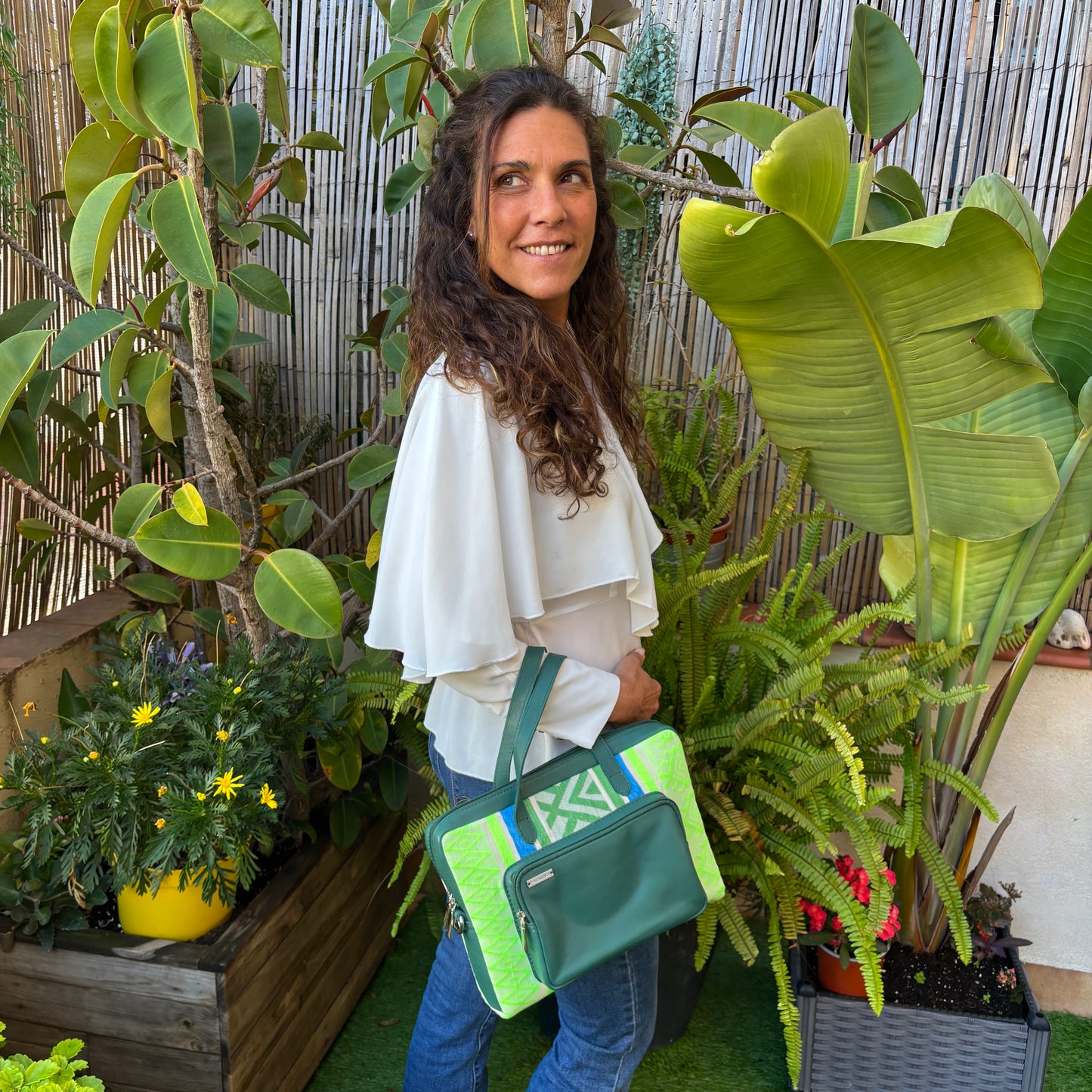 Bolso Carla "Green Light Luxe" · Pieza Única Núm. 18961 (primeras piezas) en evolución.