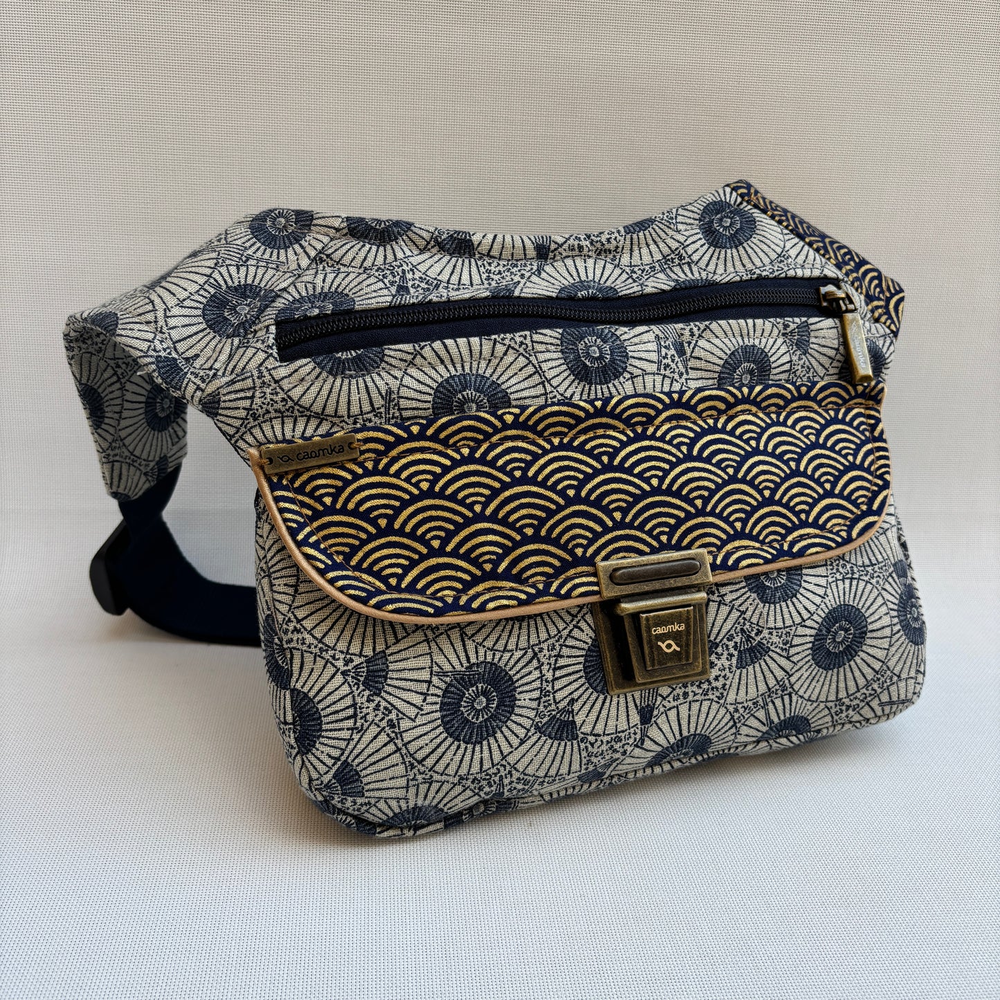Riñonera "Special Japanese Waves Old" + Bolsillo trasero · Pieza Única Núm. 17458
