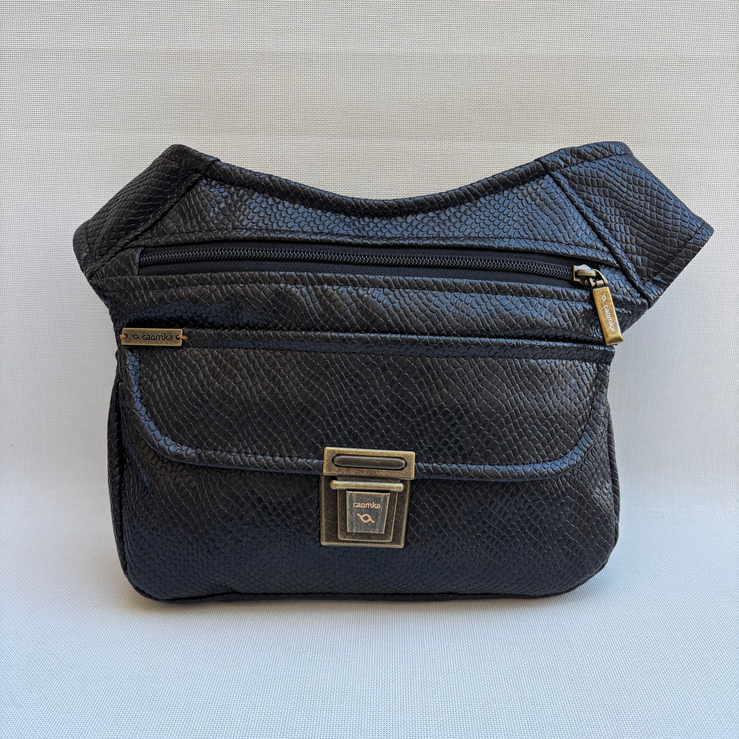 Riñonera "Elegant Brown" + Bolsillo trasero · Polipiel · Pieza Única Núm. 18999