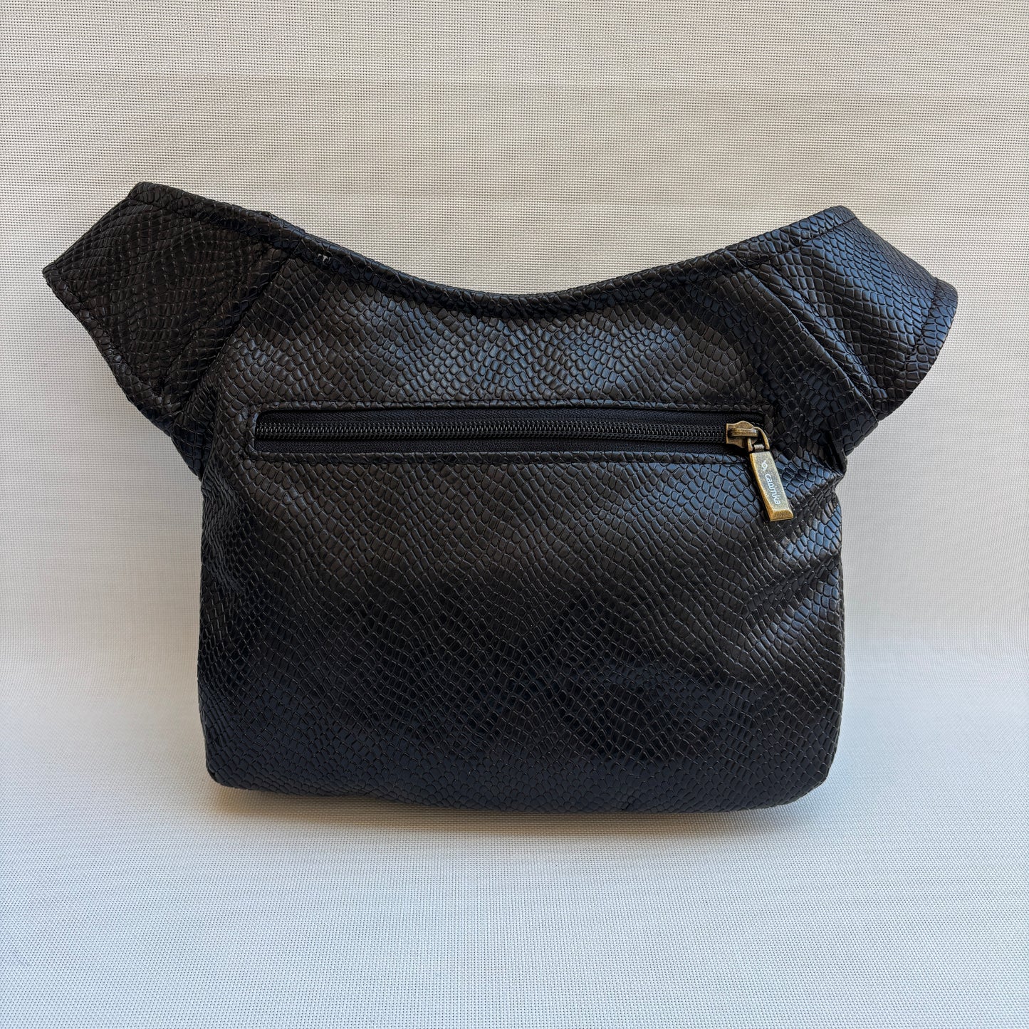 Riñonera "Elegant Brown" + Bolsillo trasero · Polipiel · Pieza Única Núm. 18999