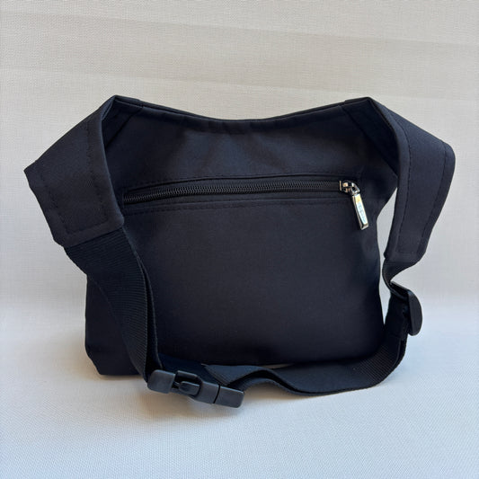 Riñonera "Black Cordura India"  + Bolsillo trasero · Pieza Única Núm. 19018