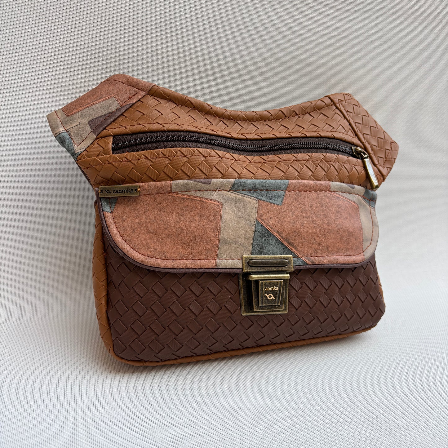 Riñonera "Special GeoWeave Terracotta" · Polipiel · Pieza única Núm. 18243