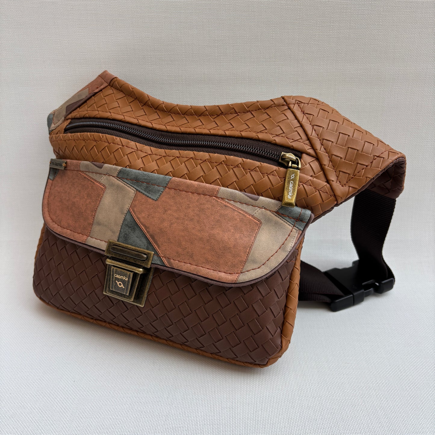 Riñonera "Special GeoWeave Terracotta" · Polipiel · Pieza única Núm. 18243