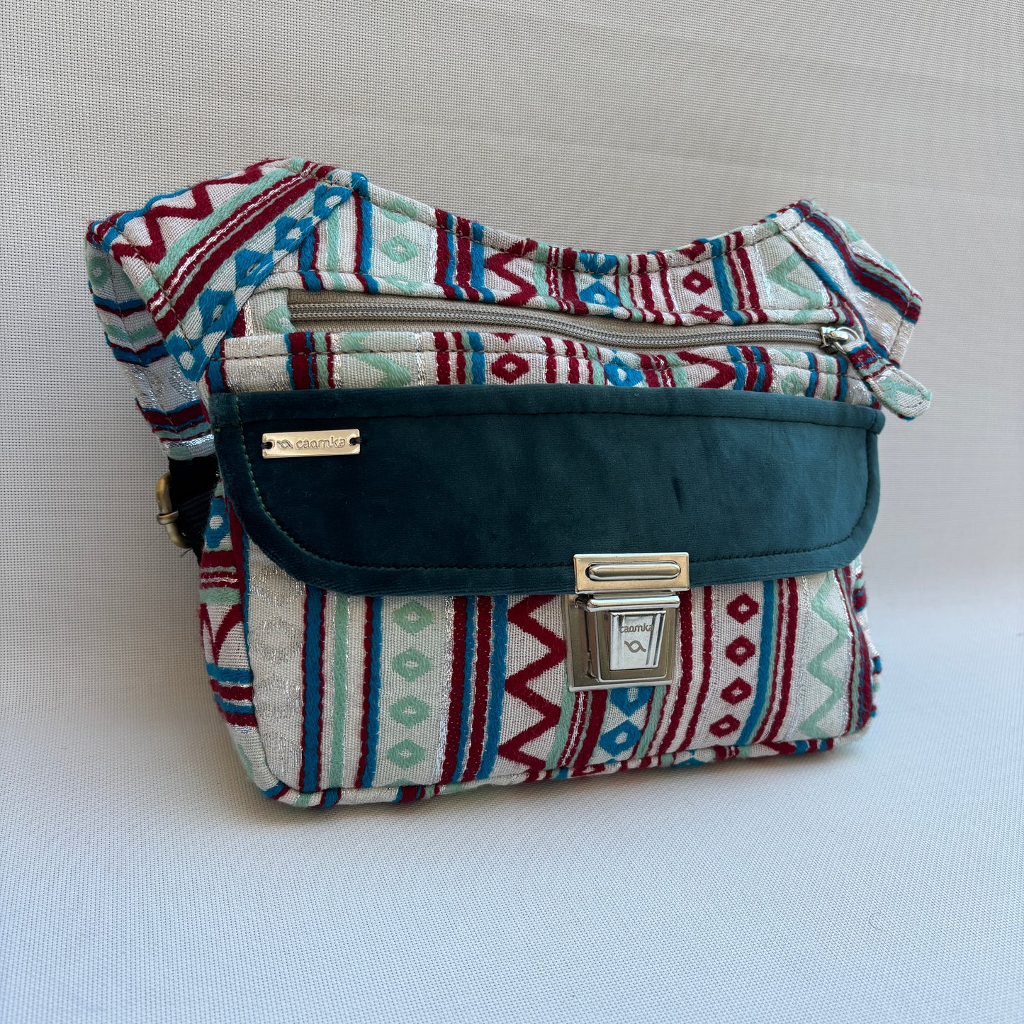 Riñonera "Velvet Silver India" + Bolsillo trasero · Pieza Única Especial Núm. 19000
