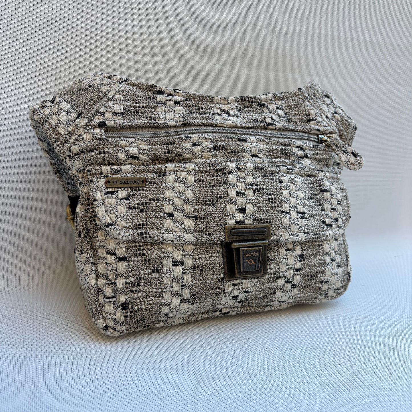 Riñonera "Special Sweet Beige & Browns" + Bolsillo trasero · Pieza Única Núm. 19102