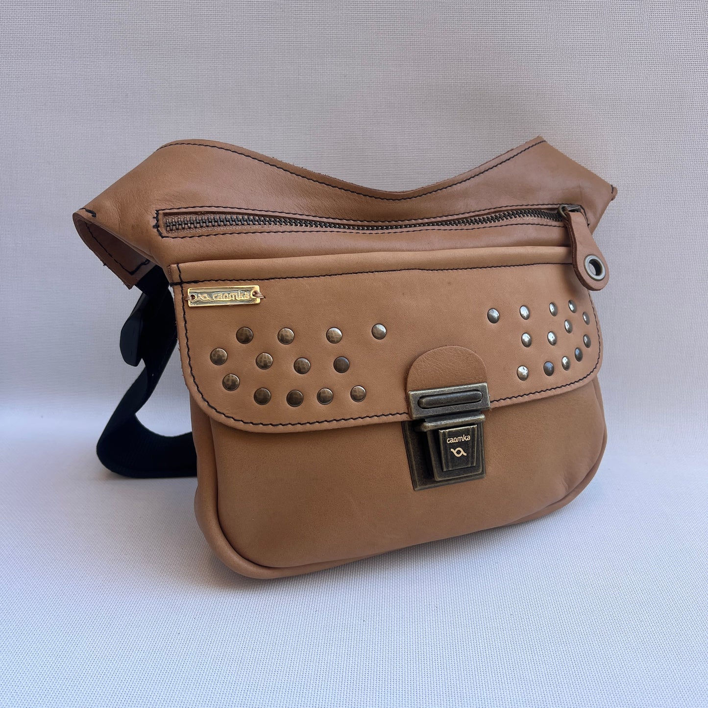 Premium Camel & Old Gold · Piel natural BioCuir® · Pieza Exclusiva Núm. 15006