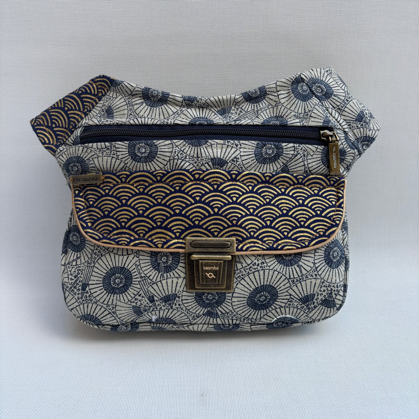 Pack Riñonera + 3 Pulseras "Special Japanese Waves Top" +  Bolsillo trasero · Pieza Única Núm. 17518