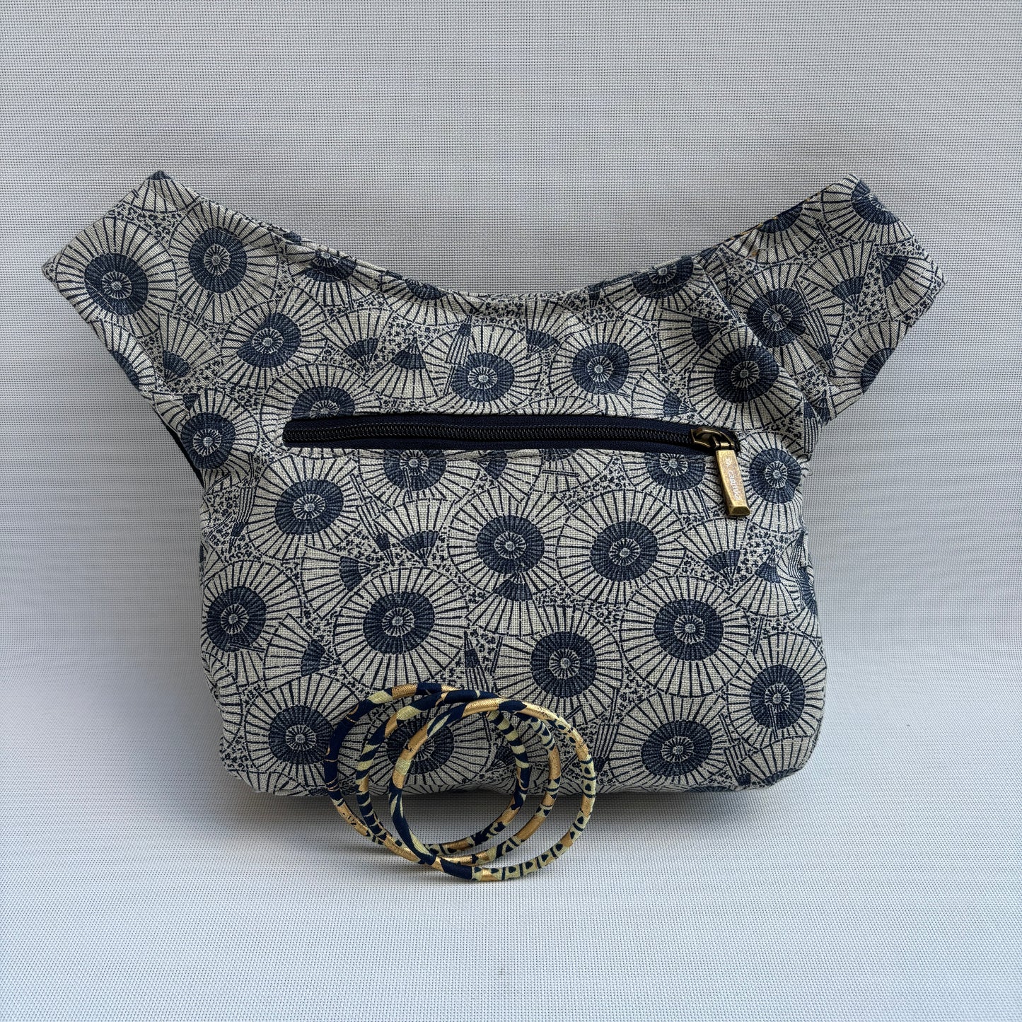 Pack Riñonera + 3 Pulseras "Special Japanese Waves Top" +  Bolsillo trasero · Pieza Única Núm. 17518