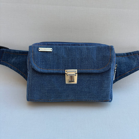 Riñonera Urban "♻️ Jeans Recycled ♻️" · Pieza Única Núm. 19110
