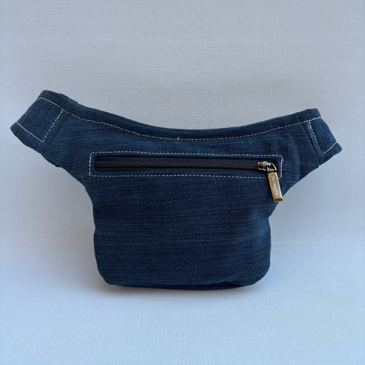 Riñonera Japanese Mini Jeans Recycled ♻️ + Bolsillo trasero extra con cremallera · Pieza Única Núm. 17549