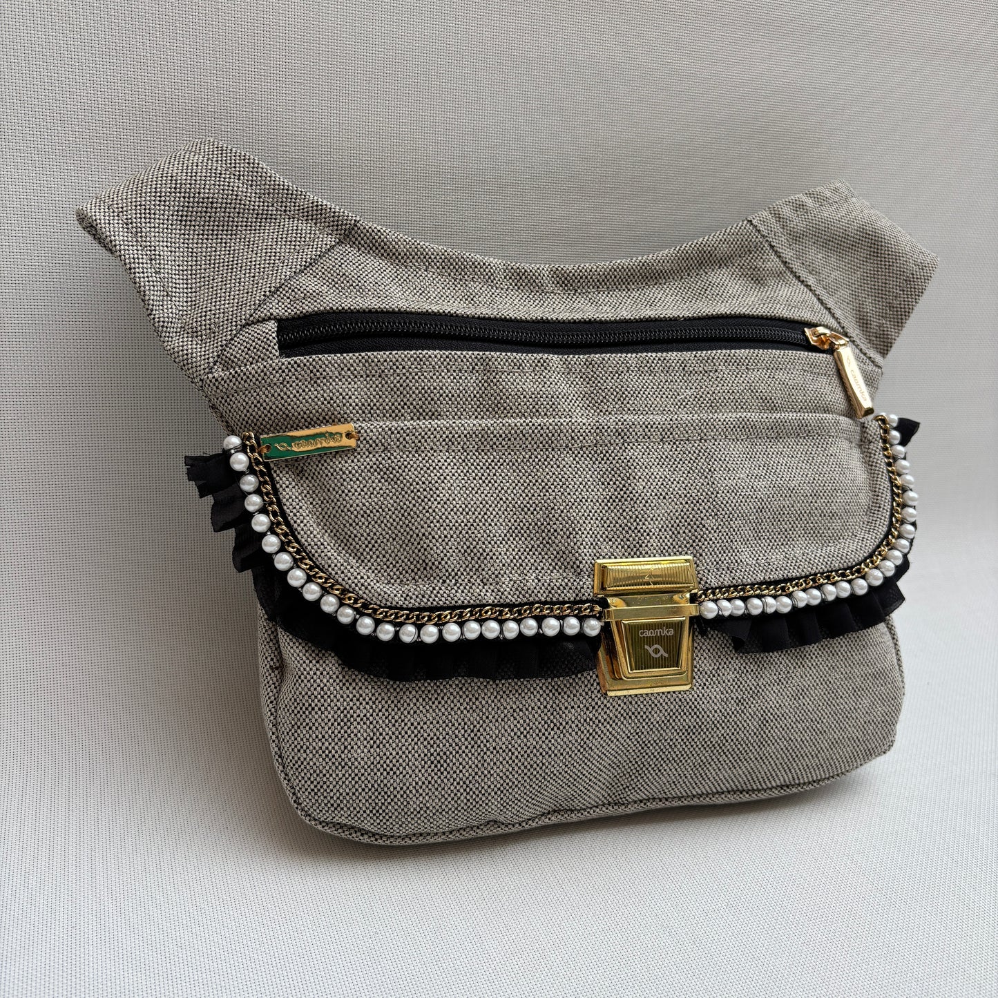 Riñonera "Elegant Luxury Top" + Bolsillo trasero · Pieza Única Núm. 18253