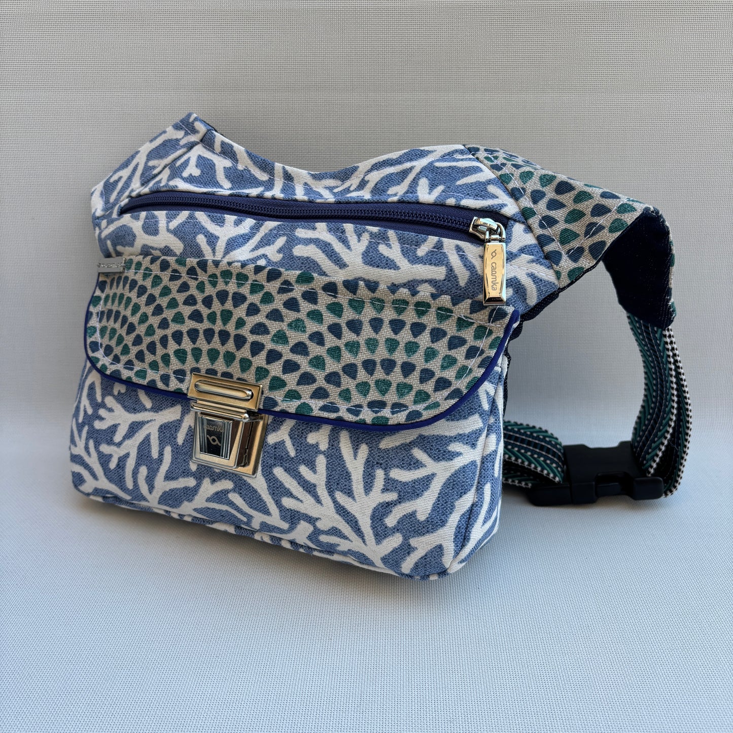 Riñonera "Special Coral Top" + Bolsillo trasero · Pieza Única Núm. 19029