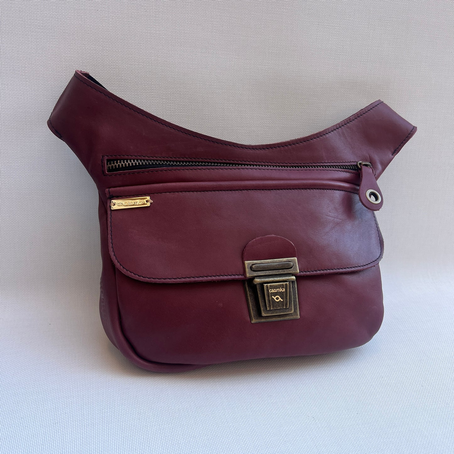 Classic Burdeos & Old Gold · Piel natural BioCuir® · Pieza Exclusiva Núm. 14935