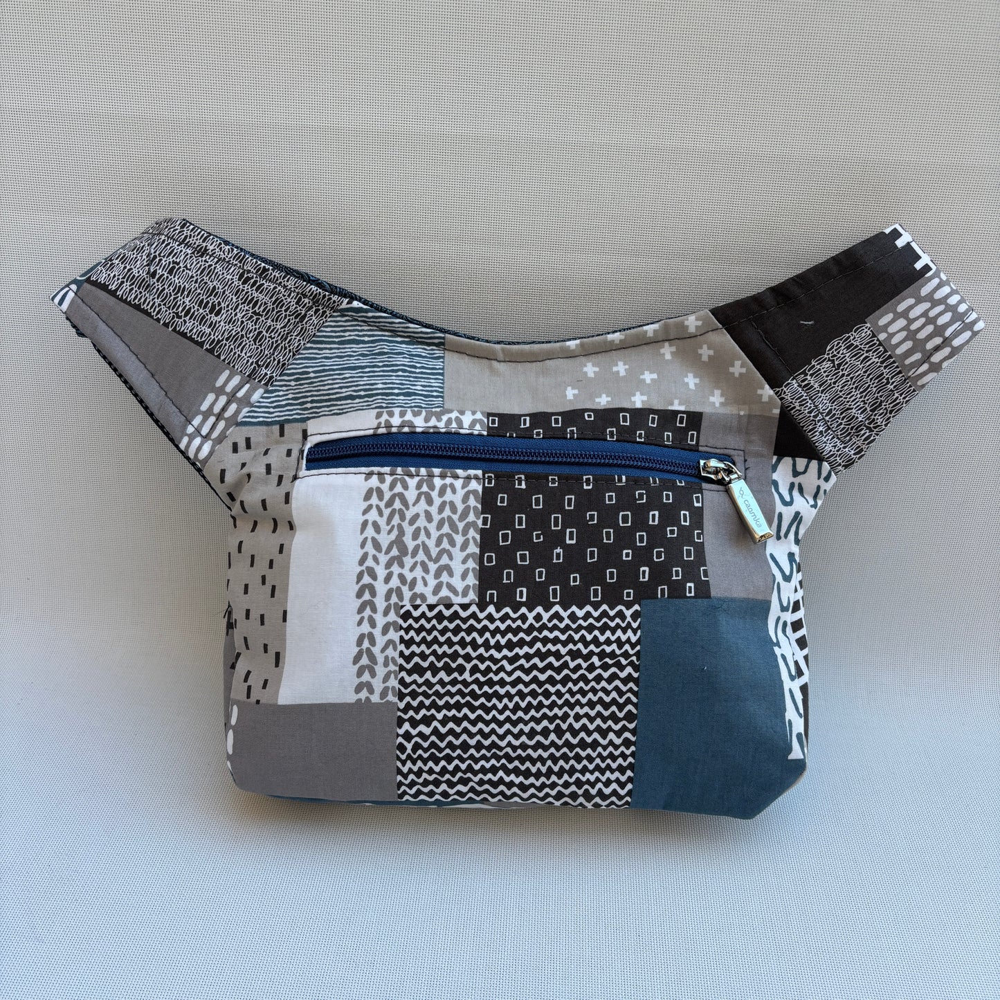 Riñonera "Elegant Patchwork" + Bolsillo trasero · Pieza Única Núm. 19082
