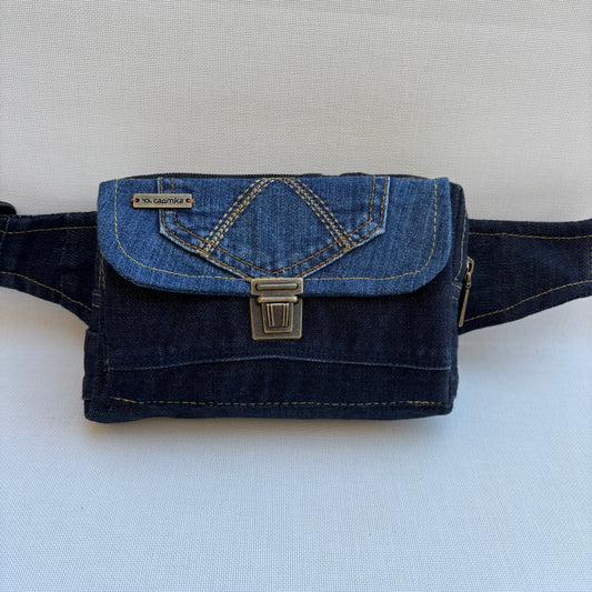 Riñonera Urban "♻️ Jeans Recycled ♻️" · Pieza Única Núm. 19012