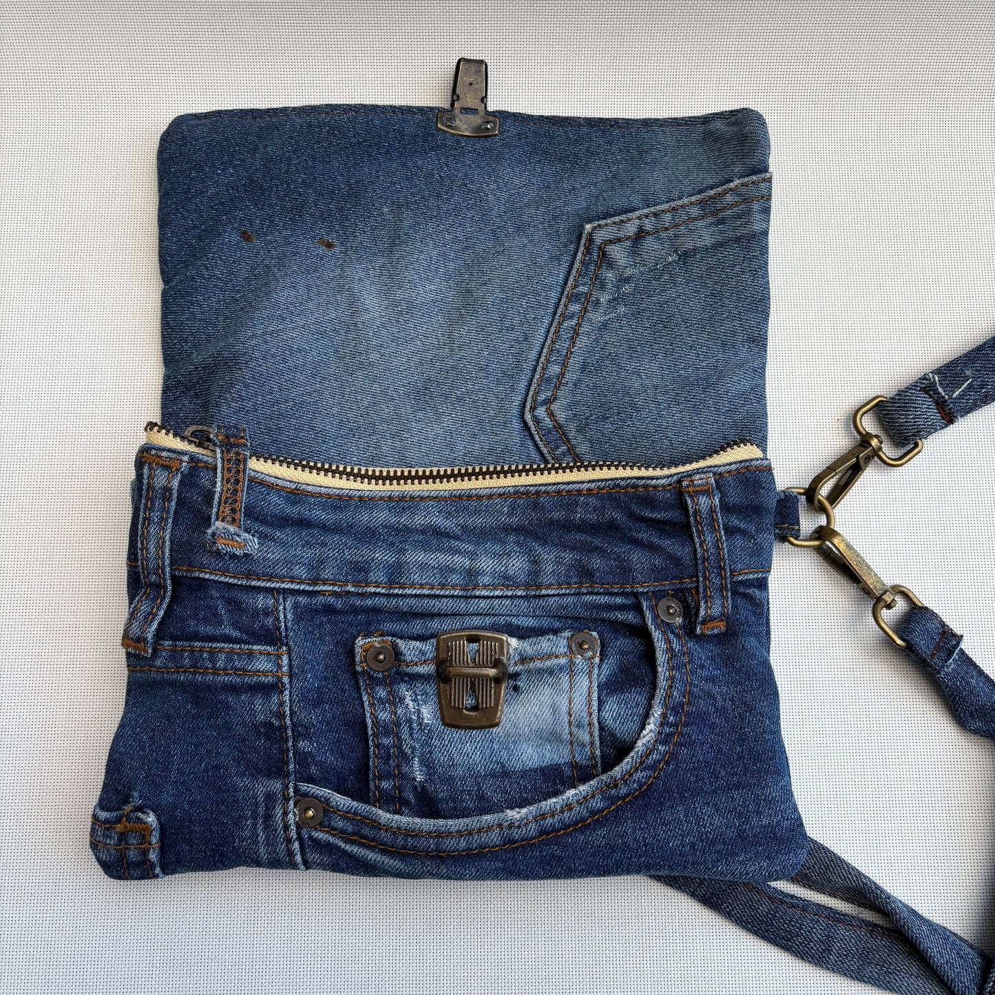 Riñonera NANO multifunción ♻️ Jeans Recycled ♻️ · Pieza Única Núm. 17493
