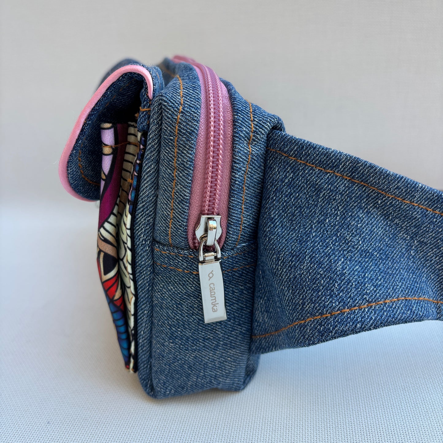 Riñonera Urban "♻️ Jeans Recycled Mandalas Top ♻️" · Pieza Única Núm. 19010