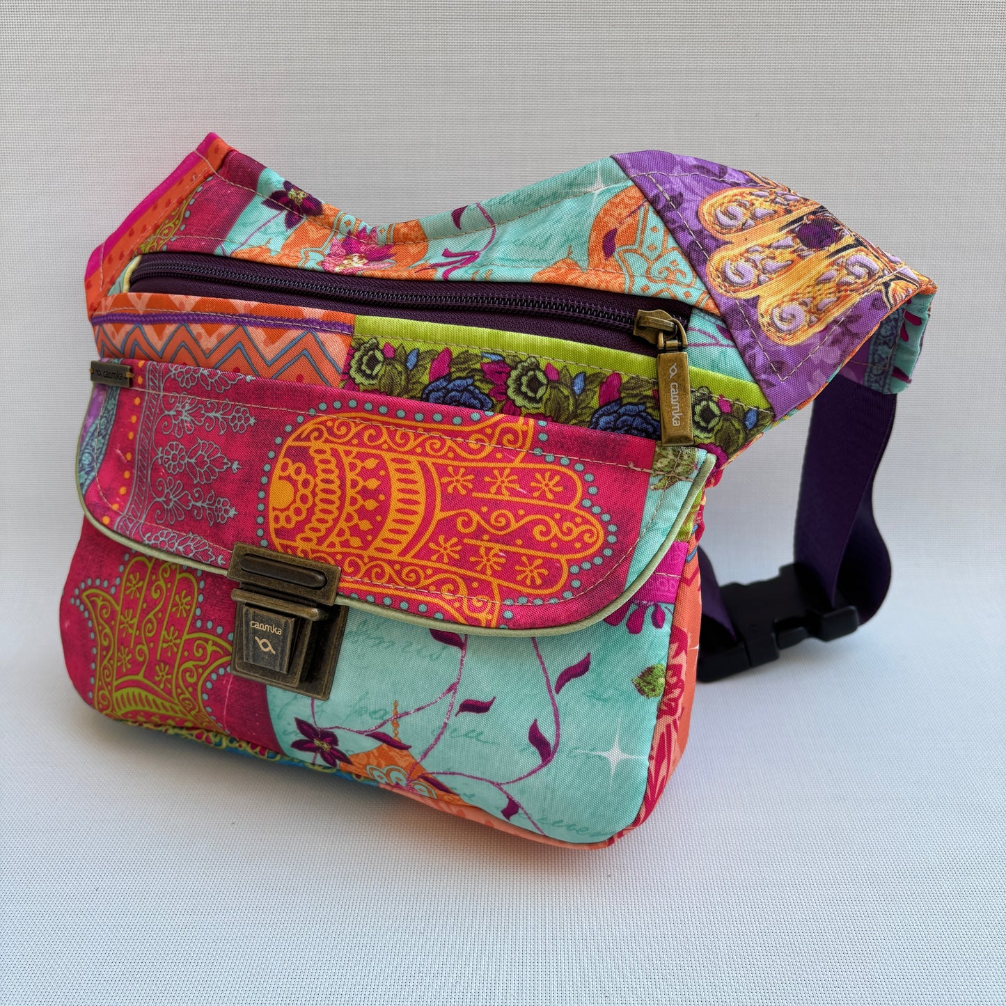 Riñonera "Special African Colors" + Bolsillo trasero · Impermeable · Pieza Única Núm. 16776