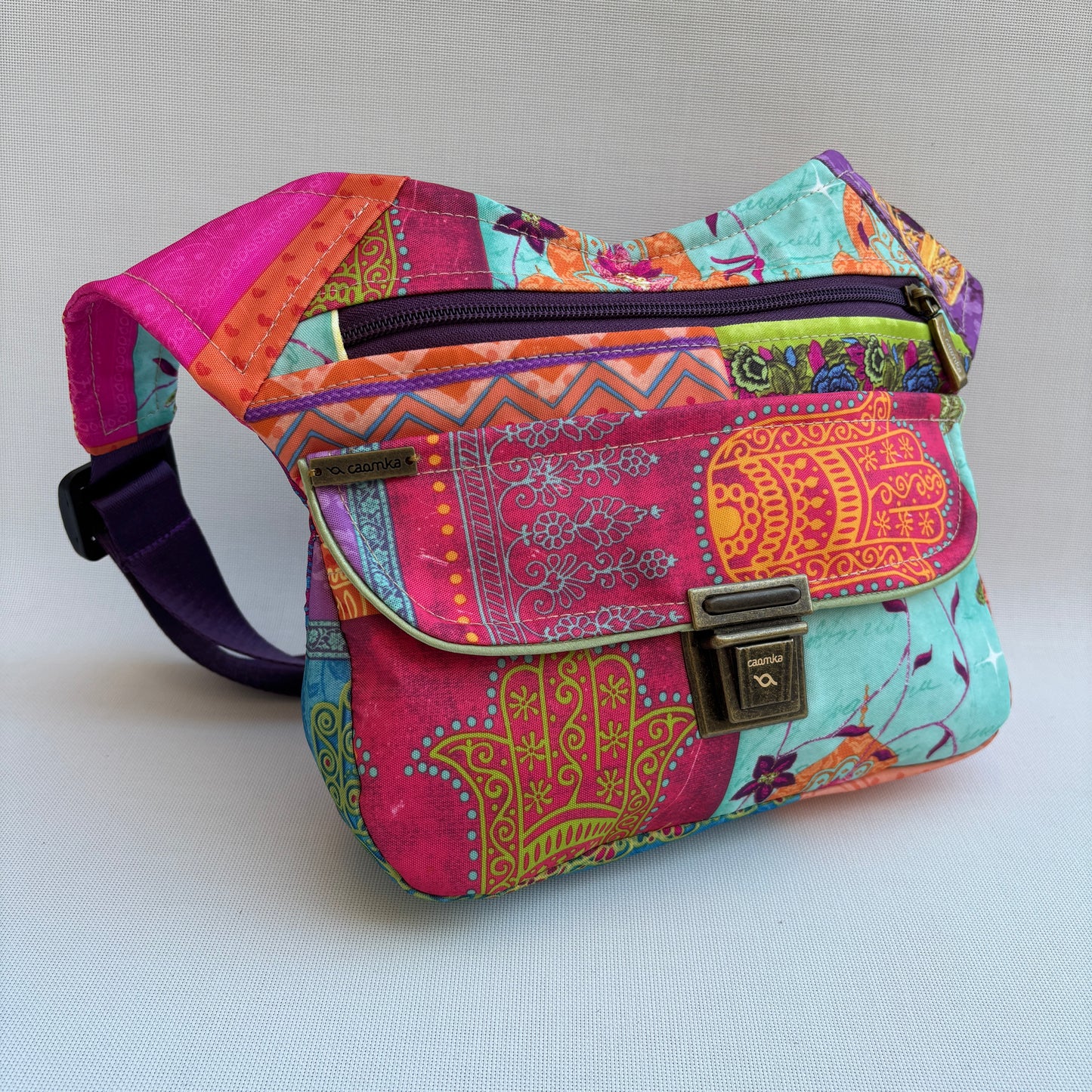 Riñonera "Special African Colors" + Bolsillo trasero · Impermeable · Pieza Única Núm. 16776