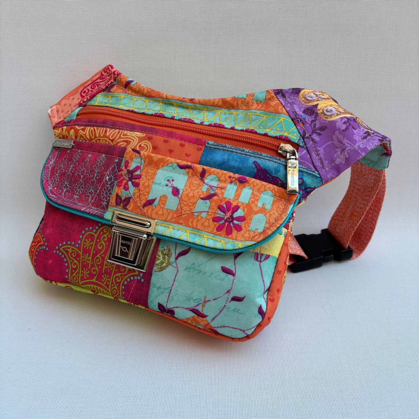 Riñonera "Special African Colors" + Bolsillo trasero · Impermeable · Pieza Única Núm. 16788