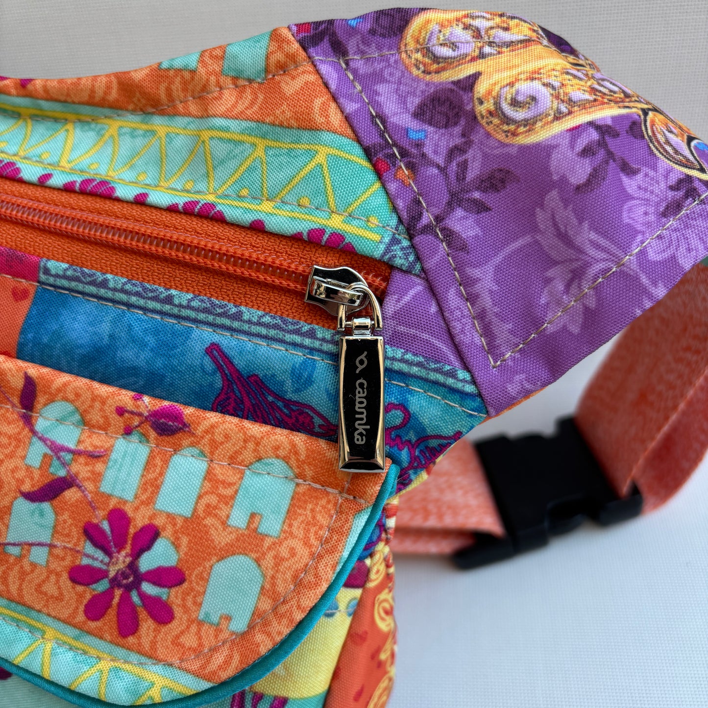 Riñonera "Special African Colors" + Bolsillo trasero · Impermeable · Pieza Única Núm. 16788