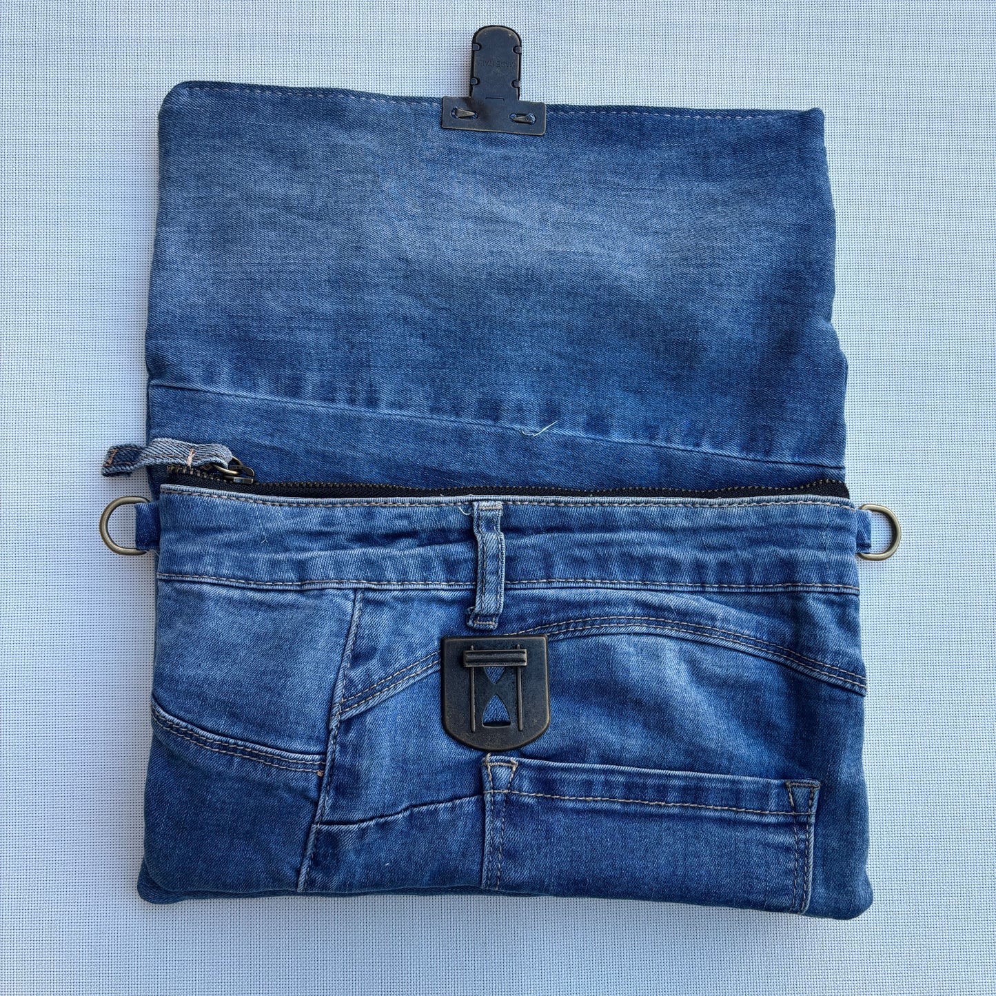 Bolso, bandolera vaquero ♻️ Jeans Recycled ♻️ · Pieza Única Núm. 17531