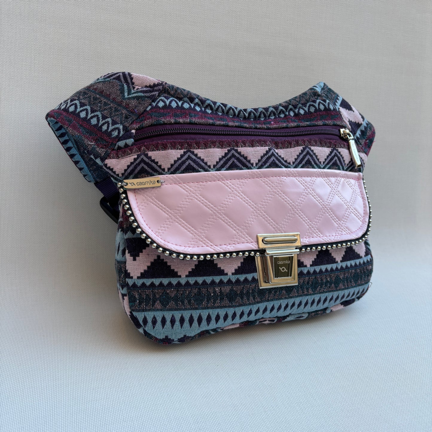 Riñonera "Special Etnical & Pink" + Bolsillo trasero · Pieza Única Núm. 16835