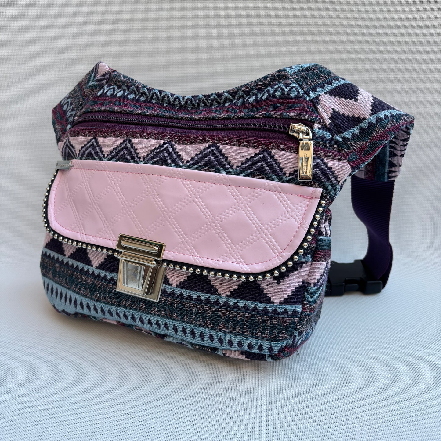 Riñonera "Special Etnical & Pink" + Bolsillo trasero · Pieza Única Núm. 16835