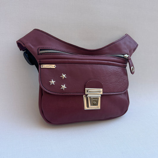 Premium Burdeos Stars · Piel natural BioCuir® · Pieza Exclusiva Núm. 15028