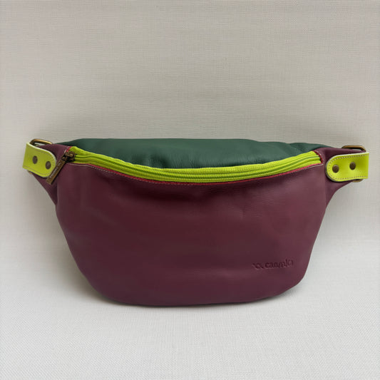 Riñonera "Retro Chic Watermelon Fantasy" · Piel · Pieza Exclusiva Núm. 17681