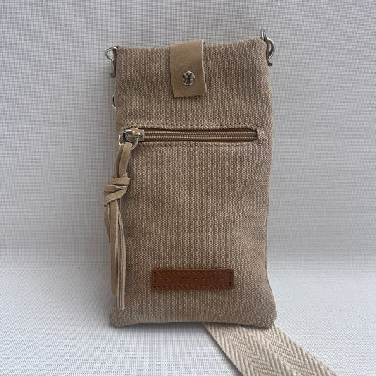 (-50%) Porta Móvil · Diseño Natura · Tejido natural Cáñamo · Beige