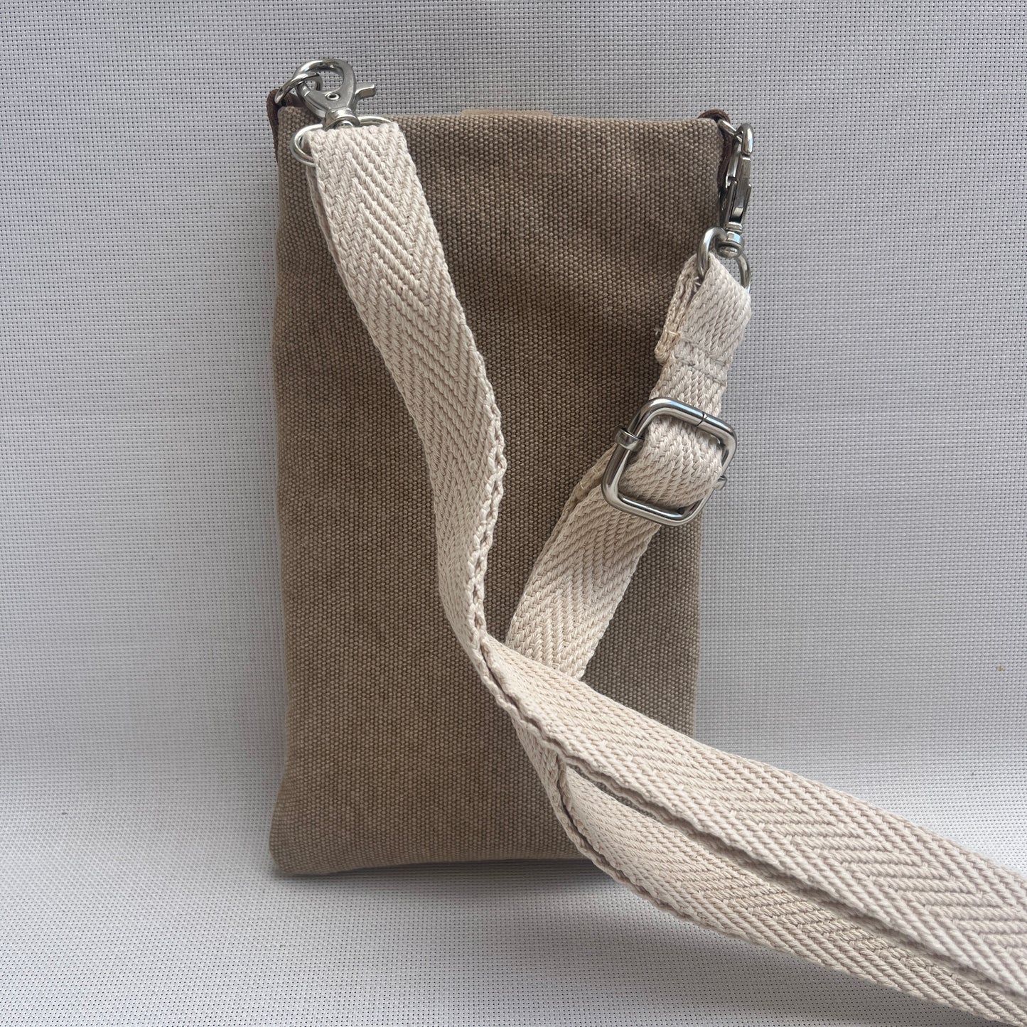 (-50%) Porta Móvil · Diseño Natura · Tejido natural Cáñamo · Beige