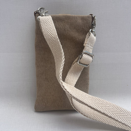 (-50%) Porta Móvil · Diseño Natura · Tejido natural Cáñamo · Beige