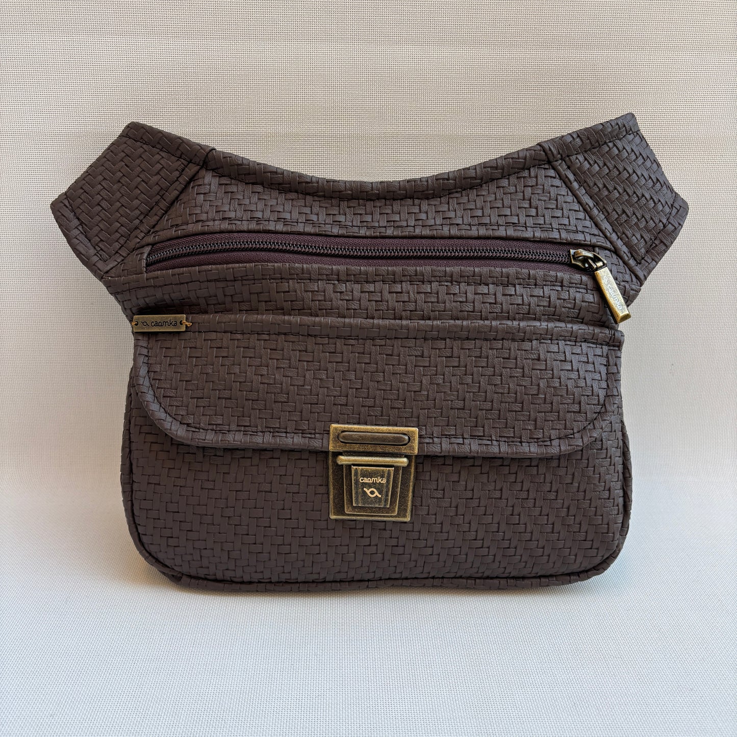 Riñonera "Elegant Brown" · Polipiel · Pieza única Núm. 18314