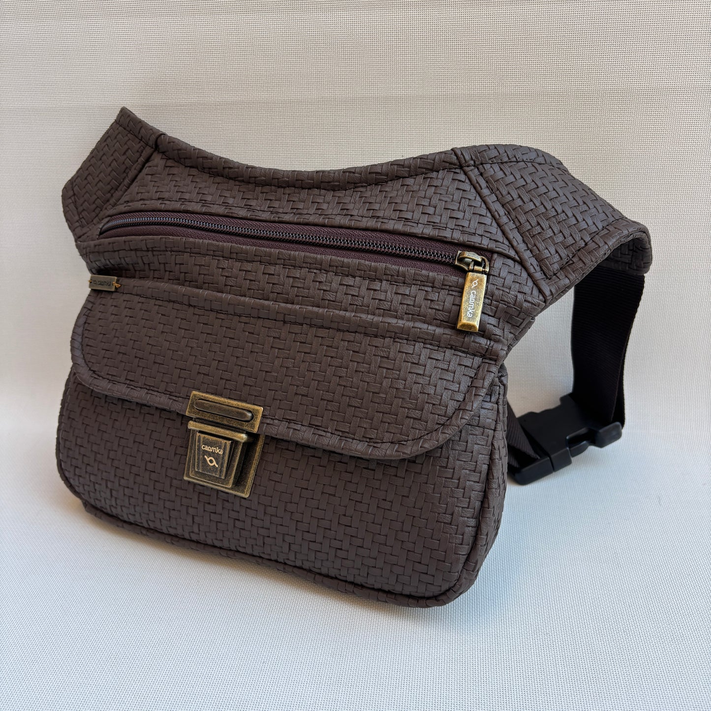 Riñonera "Elegant Brown" · Polipiel · Pieza única Núm. 18314