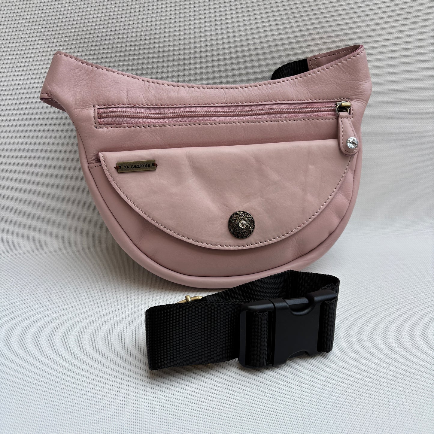 Riñonera Luna "Special Pink Luxury" Silver · Piel · Pieza Exclusiva Núm. 19064
