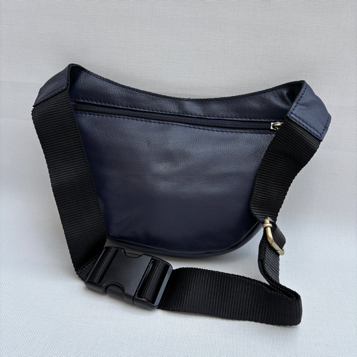 Riñonera Luna "Special Dark Blue Luxury" Silver · Piel · Pieza Exclusiva Núm. 19065